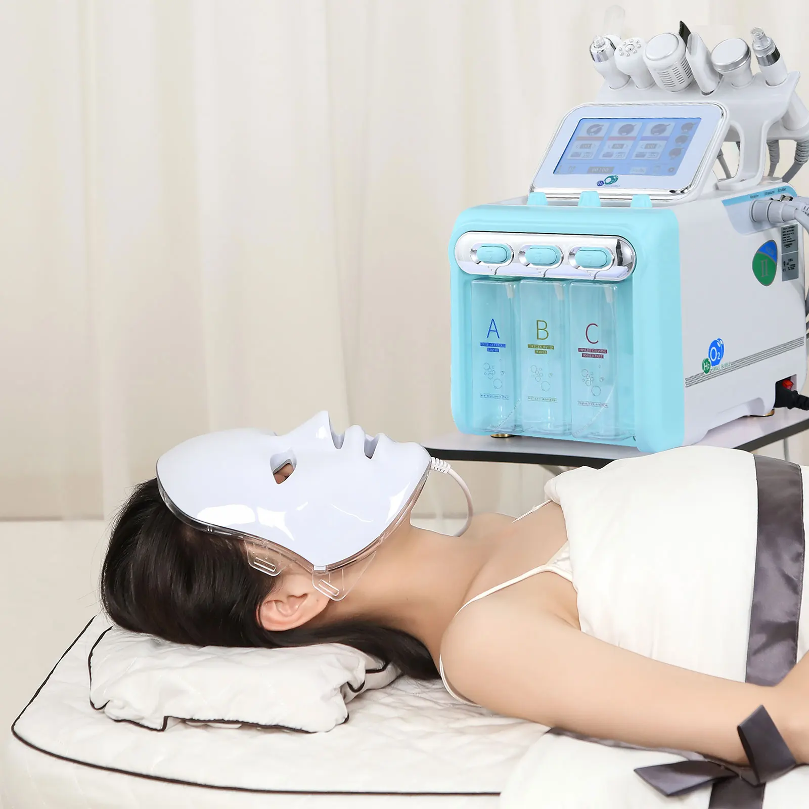 Hydro Microdermabrasion Aqua Peeling H2O2 Facial Machine Hydra Water Dermabrasion Skin Scrubber Peel Oxygen Jet Facial Machine - Image 5