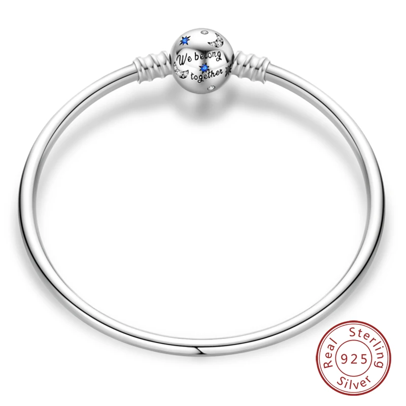 Bracelet Silver 925 Original 17-20CM Star Moon Sun Four Leaf Clover Green Zircon Bracelets Fit DIY Charms Birthday Jewelry Gifts - Image 65