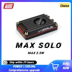 RUSH TANK MAX SOLO 2.5W 5.8GHz FPV Video Transmitter VTX 48CH Long Range for RC Drones Fixed-wing Aircraft DIY with CNC Shell