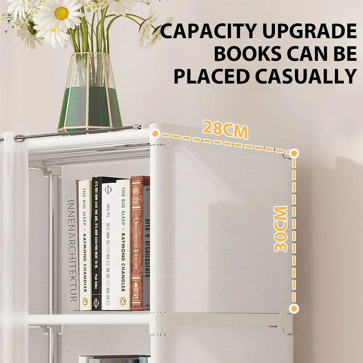 Dustproof Wardrobe Multi-layer Storage Rack Storage Cabinet DIY Multilayer Furniture Curtains Portable Clothes Organizer Cabinet - Image 4