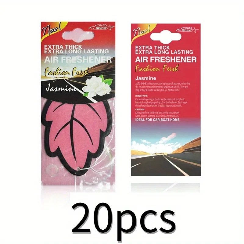 3-60pcs Car Air Freshener Natural Scented Tea Paper Auto Hanging Vanilla Perfume Fragrance Leaf Shape Car Accessories Interior - Image 25