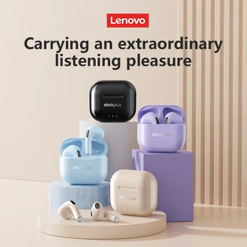 Choice Lenovo LP40 Plus Wireless Bluetooth V5.3 Earphones Low Latency Gaming Sports Earbuds Mini Light Weight Headphones - Image 2