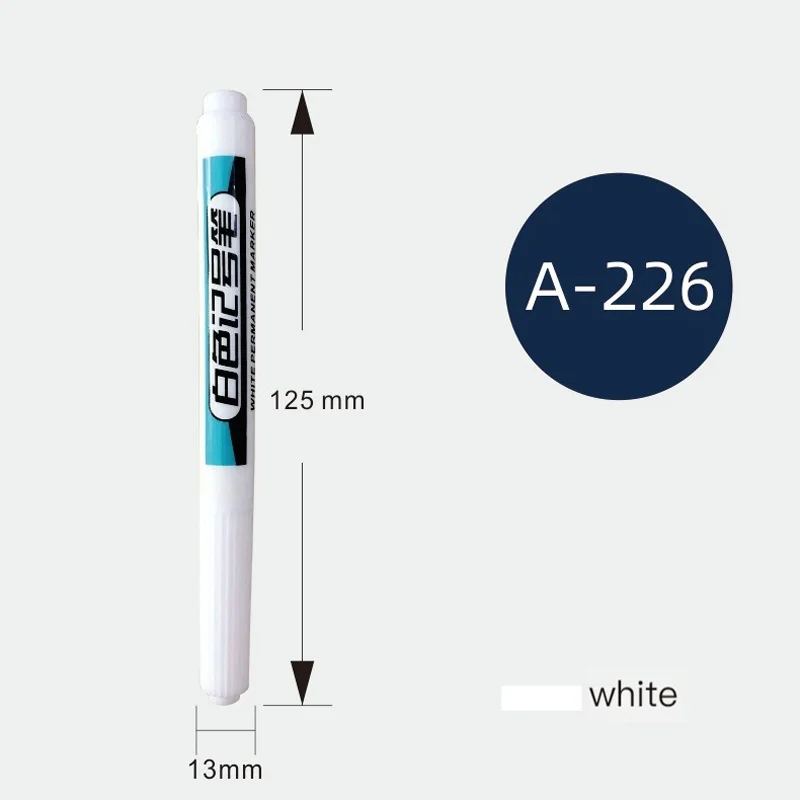 1/4Pcs White Permanent Paint Pen set for Wood Rock Plastic Leather Glass Stone Metal Canvas Ceramic Deep Hole Marker 0.7mm - Image 6