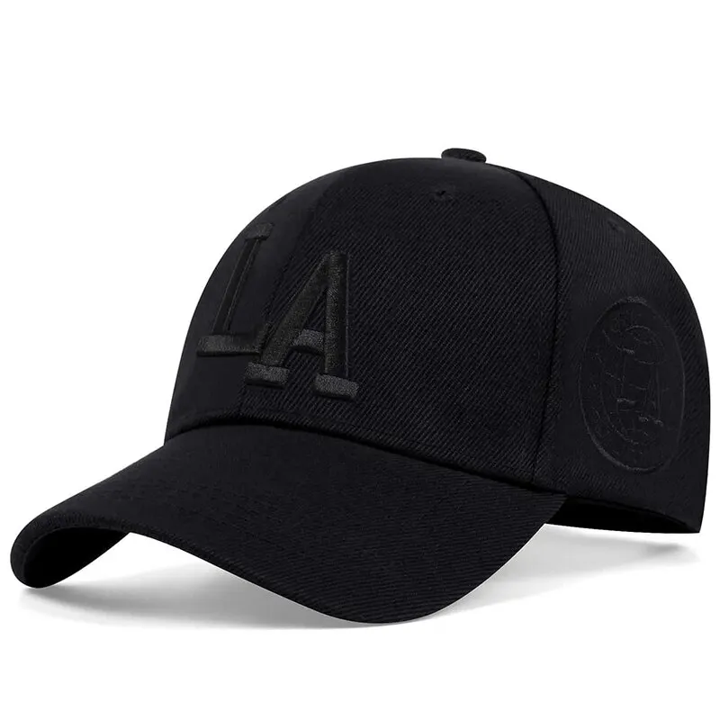 Unisex LA Leter Embroidery Snapback Baseball Caps Spring and Autumn Outdoor Adjustable Casual Hats Sunscreen Hat - Image 10