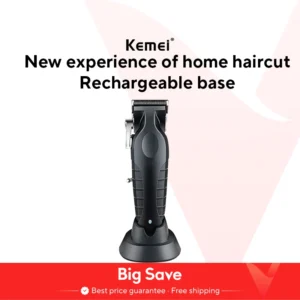 Kemei 2299 Barber Cordless Hair Trimmer 0mm Zero Gapped Carving Clipper Detailer Professional Electric Finish Cutting Machine