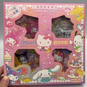 100pcs Sticker Set Cinnamoroll Kuromi Non Repeating Notebook Decoration Gifts Box Decoration Waterproof Cute Holiday Girl Gifts