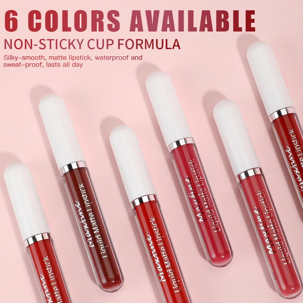 Waterproof Long Lasting Matte Lip Gloss Non Stick Cup Liquid lipstick - Image 5