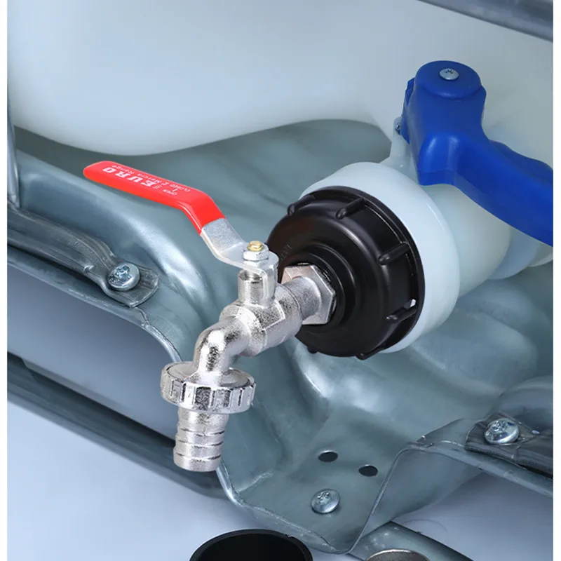 S60x6 Coarse Thread IBC Tank Tap Connecter X 1/2'' 3/4'' Water Coupling Adapter 1000L Garden Home Replacement Valve Fitting - Image 4