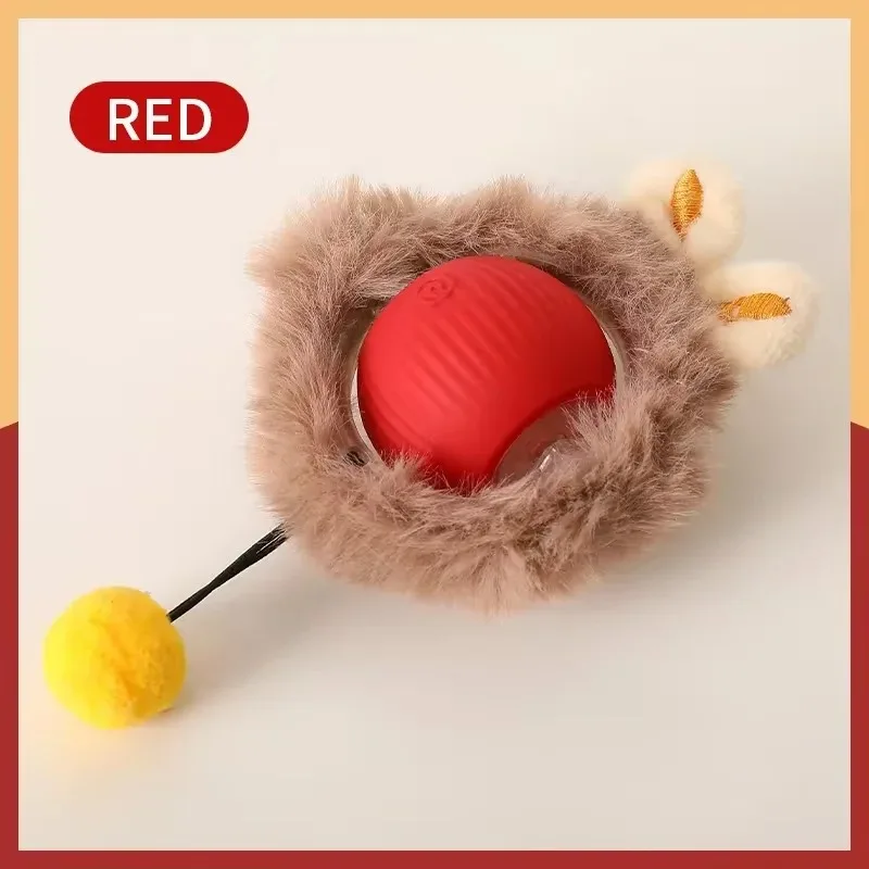 Smart Cat Toys Automatic Rolling Ball Fake Tail Rechargeable Electric Pet Interactive Toy Dog Cat Training Imitate Mouse Tail - Image 9