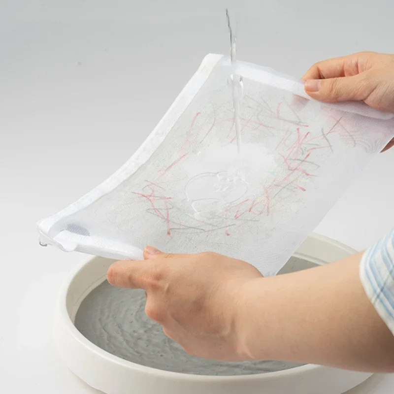 3/5/10pcs Mesh Zipper File Bag Waterproof Moisture-proof Zipper Folder Toy Storage Bag Storage Tools Cosmetic Organization Bag - Image 5