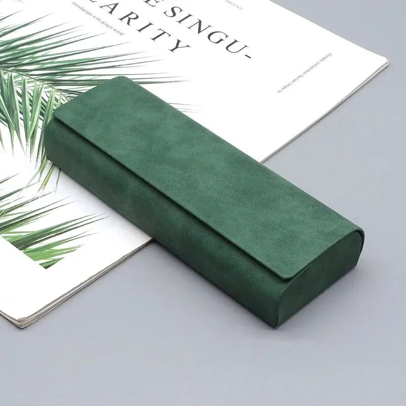 Hard-shell Spectacle Case Men Women Glasses Case PU Leather Portable Anti-extrusion Sunglasses Storage Box Folding Eyewear Pouch - Image 5