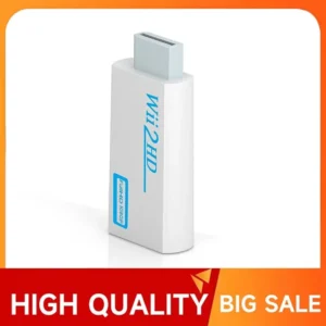 Full HD 1080P Wii To HDMI Compatible Converter Adapter Wii2HDMI Compatible Converter 3.5mm Audio for PC HDTV Monitor Display