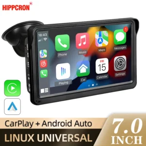 7inch Carplay Android Auto Car Radio Multimedia Video Player Touch Screen AUX USB With Remote Control