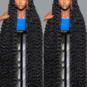 30 40 Inches 13x6 Deep Wave Human Hair Wig 13x4 360 HD Lace Frontal Hair Wig 7x5 Glueless Curly Lace Front Human Hair Wigs 250%