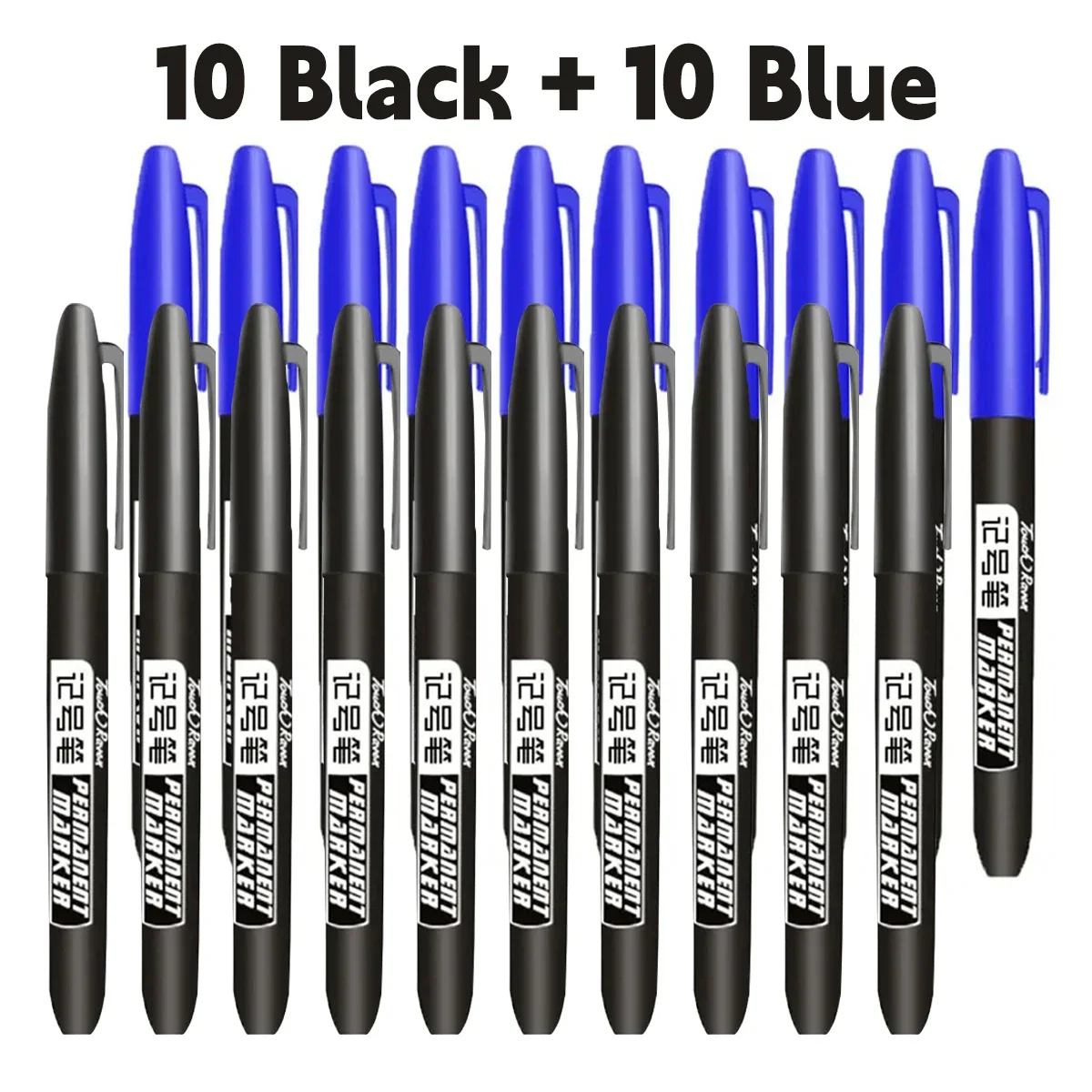 Permanent Marker Pen Drawing Markers Black Blue Red Waterproof Ink Sketch Pens Stationery Art School Supplies For Glass Metal - Image 22