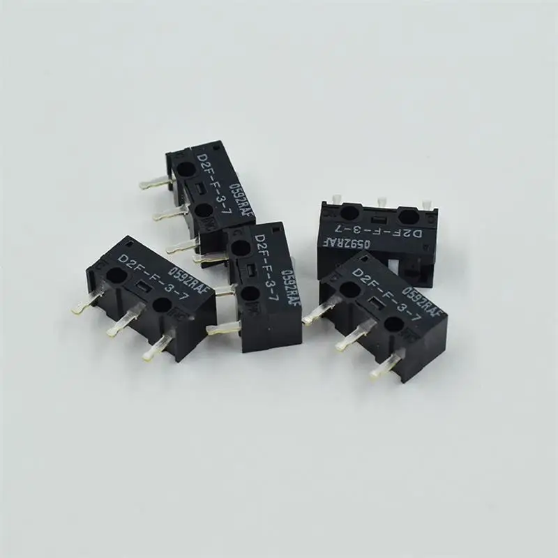 D2F - F-3-7 Snap Action N.O./N.C. SPDT Pin Plunger 3A 125VAC 30VDC 1.47N Travel micro switch for Omron mouse switch - Image 4