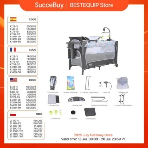 SucceBuy Baby Bassinet 77 pounds Load Capacity Easy to Fold Portable Bassinet Bedside Sleeper with Storage Basket and Wheels