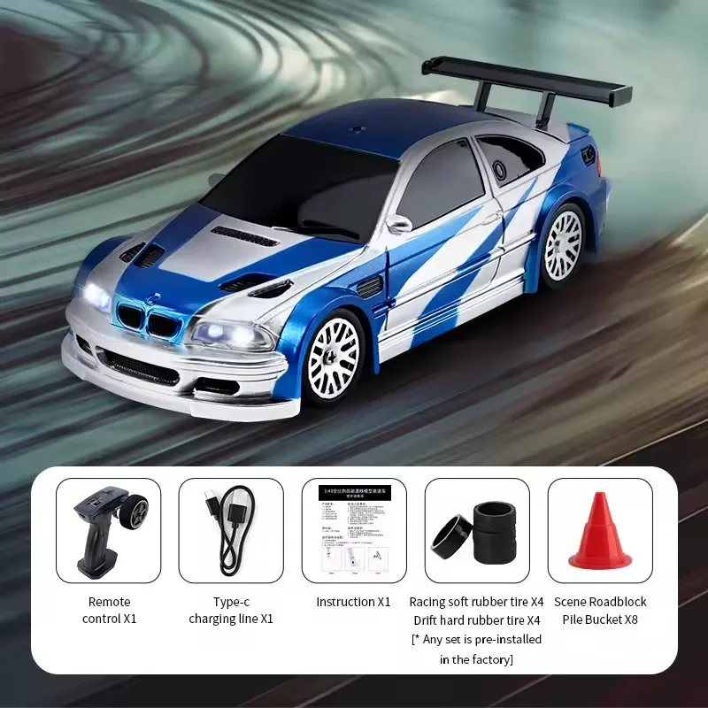 Wireless Remote Control 1: 43 Mini 4wd Drift Remote Control Car Full Scale Professional Rc Racing Boy High Speed Remote Vehicle - Image 3