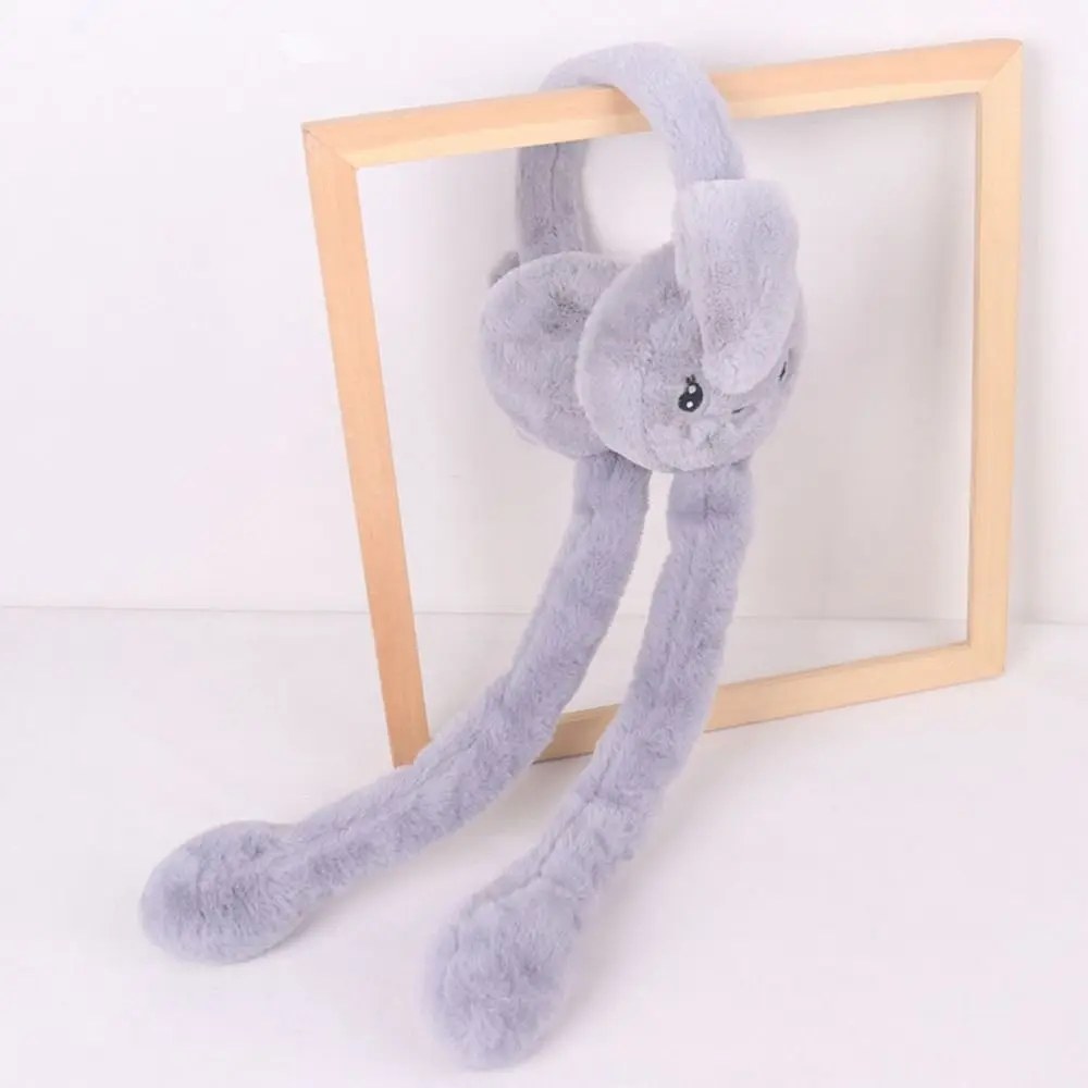 Creative Cute Moving Rabbit Ears Earmuffs Student Couple Personality Cold Winter Plush Earmuffs Ear Warm Ear Muffs - Image 11