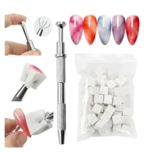 50/150pcs Ombre Sponge for Nails Soft Gradient Nail Sponge with Grabbing Pen Ombre Nail Brush French Tip Tool Manicure Design