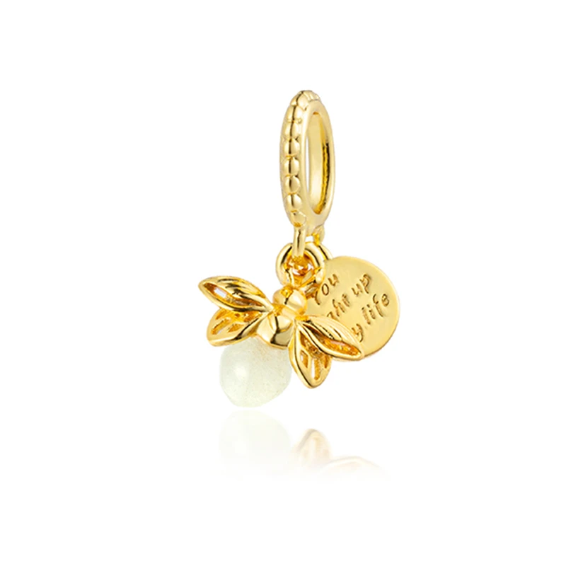 Miniso New Hot Sale 3 Colors Night Glow Firefly Charm Beads fit Original Silver Bracelet Women Pendant Bead DIY Jewelry Gift - Image 4