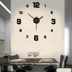 Creative Frameless DIY Wall Clock Wall Mechanism Night light  Arrows Decal Home Silent Clock Living Room Office Wall Decoration