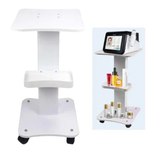 High End beauty equipment trolley, 360 Degree Rotating Small Trolley for Beauty Devices, Salon Roller Trolley, Storage Rack