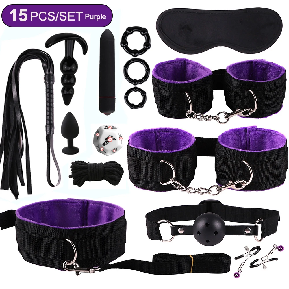 Sex toys for women BDSM sexual couples kit erotic accessories handcuffs for session Anal plug sex game Adult Sexy Toys sexyshop - Image 14