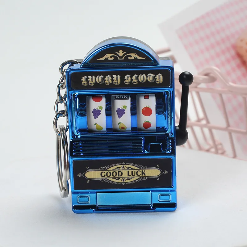 Fruit Slot Machine Keychain Lucky Charm Jackpot Keychains Mini Casino Pendant Bag Charm Novelty Gifts for Kids Adults - Image 7