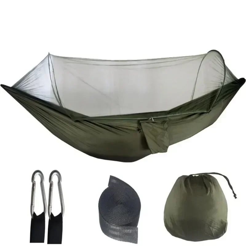 2 Person Outdoor Camping Hammock with Mosquito Net Portable Comfortable Sleeping Tent Hammock Outdoor Furniture Bed - Image 8