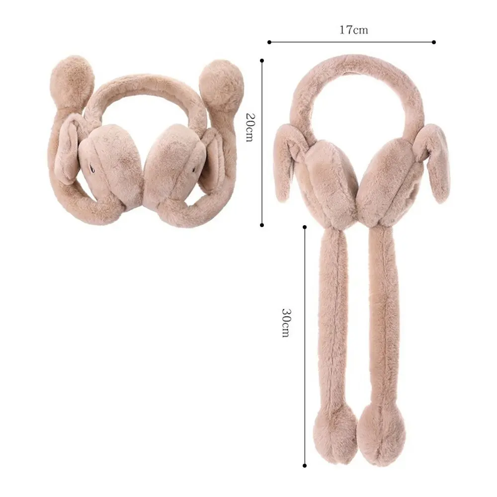 Creative Cute Moving Rabbit Ears Earmuffs Student Couple Personality Cold Winter Plush Earmuffs Ear Warm Ear Muffs - Image 6