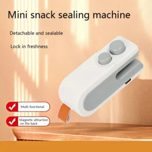 Mini Sealing Machine USB Rechargable Heat Sealer Storage Bag Plastic Package Food Sealer Clip Bag Handheld Food Heat Sealer