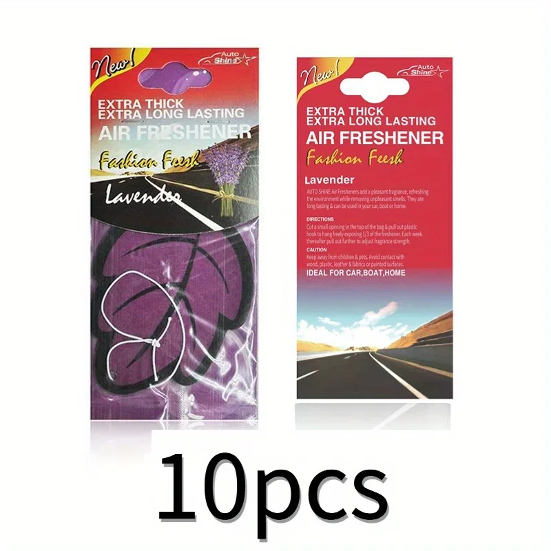 3-60pcs Car Air Freshener Natural Scented Tea Paper Auto Hanging Vanilla Perfume Fragrance Leaf Shape Car Accessories Interior - Image 30