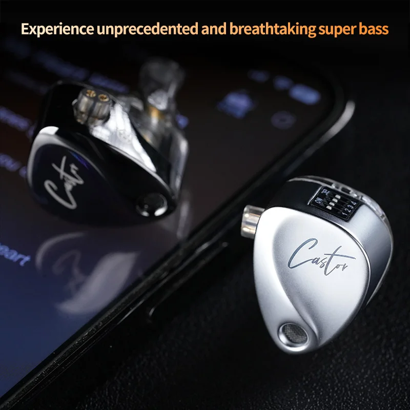 KZ Castor Bass HiFi Earphone Dual Dynamic Driver Wired Harman Tuning Noise Isolating IEM Headphones With 2Pin Detachable Cable - Image 6