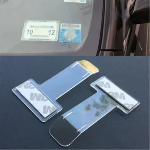 Custom Logo Plastic Car Styling Parking Ticket Holder Car Fastener Card Holder Mounting Fastener Organizer Windshield Sticker