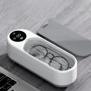 1pc High-Frequency Ultrasonic Glasses Cleaner Machine - Wireless Control, Multi-Purpose Cleaning for Eyewear and Accessories