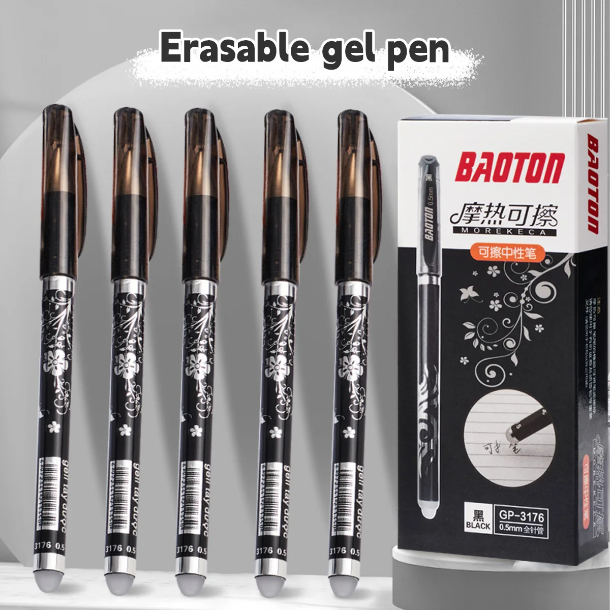 26 Pcs/Set Kawaii Erasable Pens 0.5mm Gel Pen Waterproof Gel Ink Stationery School Writing supplies for Notebook Office Student - Image 3