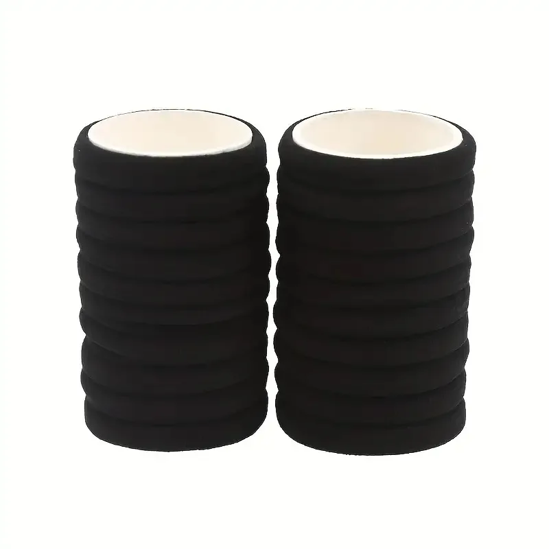 50/100pcs Black Hair Bands for Women Girls Hairband High Elastic Rubber Band Hair Ties Ponytail Holder Scrunchies Accessorie - Image 4