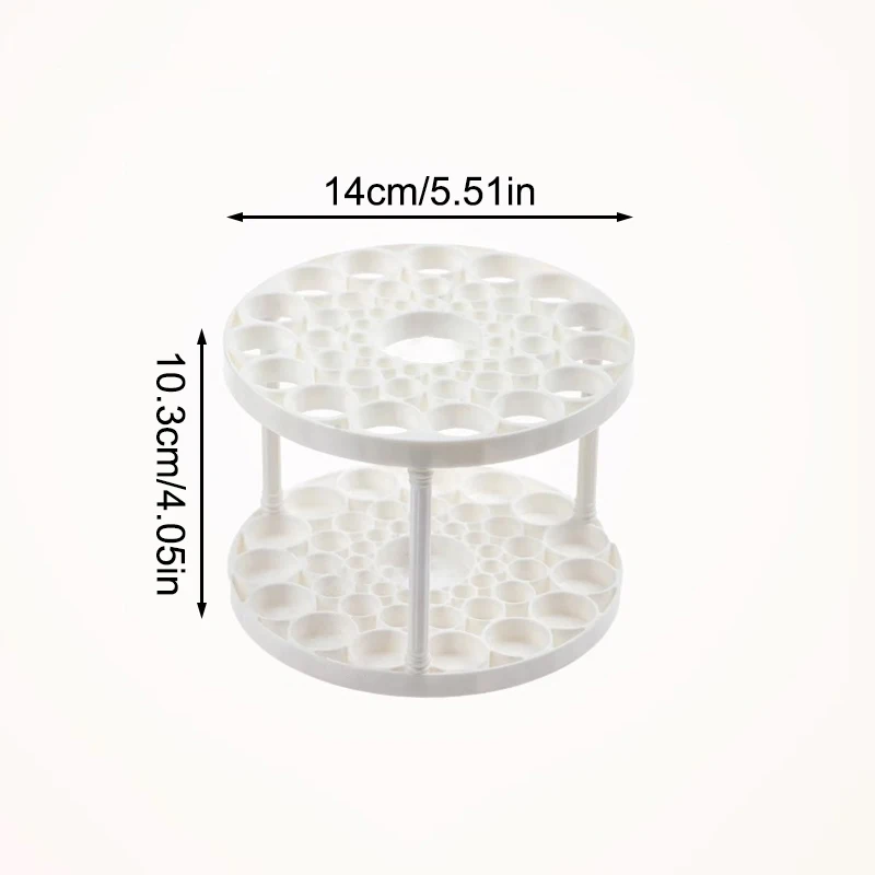 45 Hole Makeup Brush Storage Rack Brush Storage Box Detachable And Washable Circular Makeup Brush Holder Pen Holder - Image 6