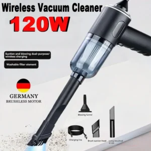 9000Pa Wireless Car Vacuum Cleaner USB Charging 1200mAh Portable Cleaning Appliance Mini Wet and Dry Vacuum Cleaner Household