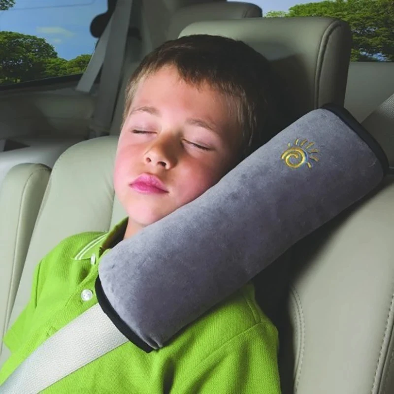 Car Child Safety Shoulder Pads Holder Anti-Stranglehold Plush Sleeping Seat Belt Protection Shoulder Harness Protection Support - Image 2
