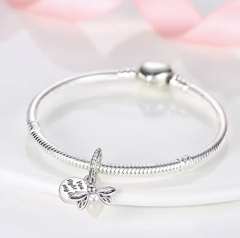 Miniso New Hot Sale 3 Colors Night Glow Firefly Charm Beads fit Original Silver Bracelet Women Pendant Bead DIY Jewelry Gift - Image 3