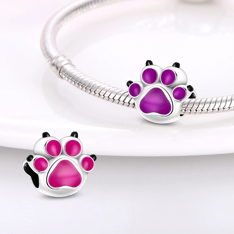 New 925 Sterling Silver Charms Fit 3mm Original Bracelets Cat Dog Beads Fine DIY Jewelry Making Women Party Gifts - Image 3