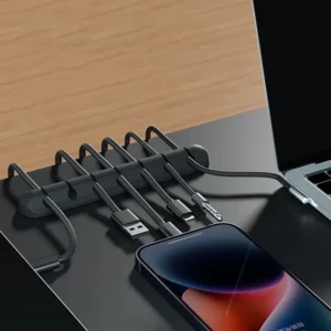 5/7-hole Data Cable Organizer, Desktop Charging Cable Storage Protector, Mouse Cable, Headphone Winding Device, Fixing Clipp