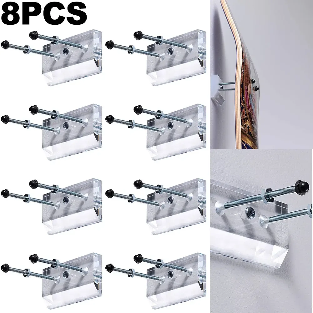 1-5pcs Skateboard Wall Mount Longboard Deck Hanger Display Stand Storage Holder Rack Indoor Floating Skateboard Storage - Image 9