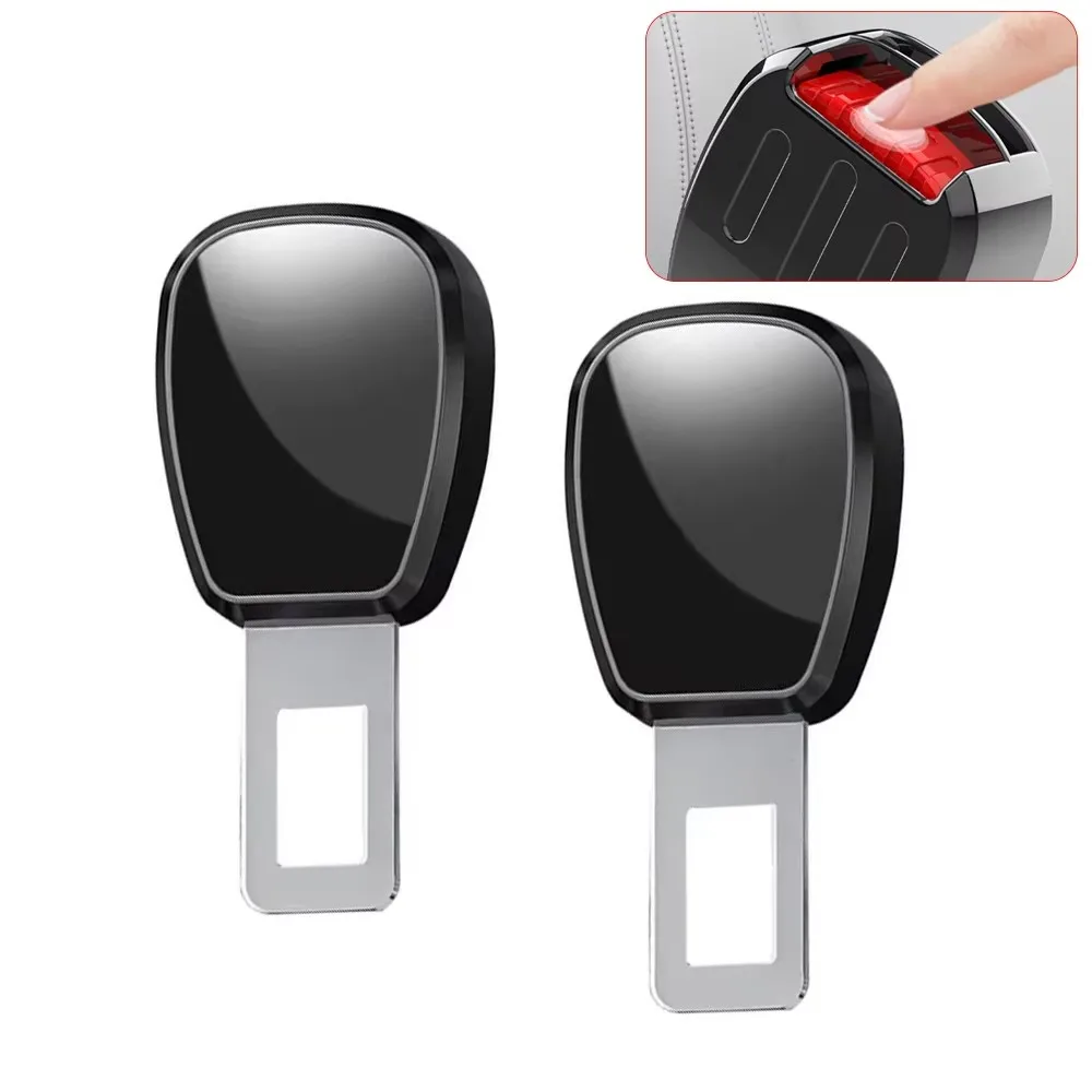 1/2PCS Car Seat Belt Clip Extender Safety Seatbelt Lock Buckle Plug Thick Insert Socket Extender Safety Buckle For Tesla Porsche - Image 7
