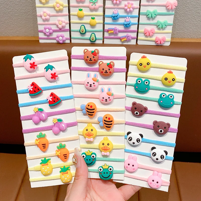 20-100 Pieces/Set Rubber Band for Children Cartoon Hair Band New Sweet Baby Hair Rope Hair Accessories - Image 5