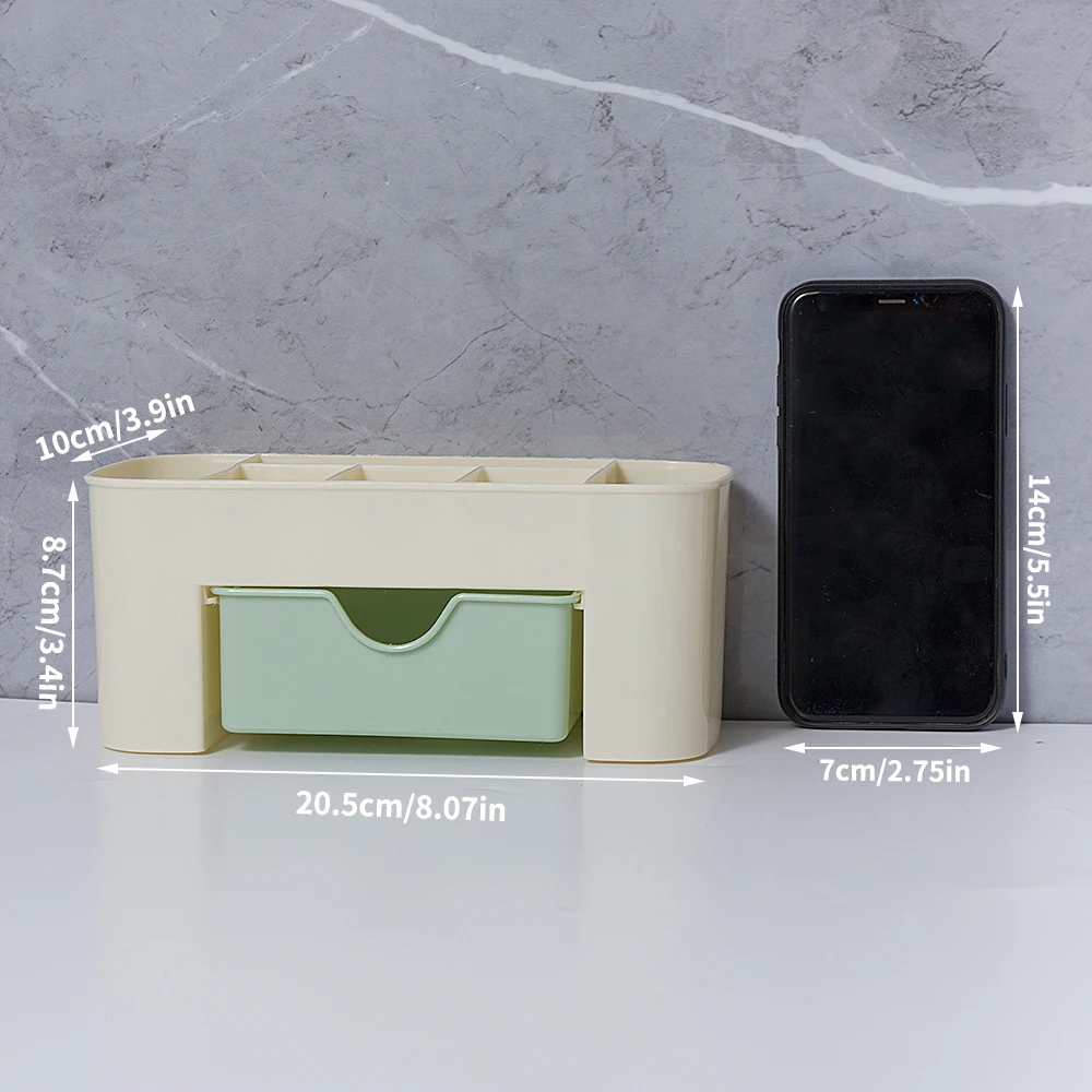 Nail Storage Box Container Cotton Swab Storage Box Accessories Cleaning Desktop Tools Multifunctional Jewelry Box Cosmetic Stor - Image 5