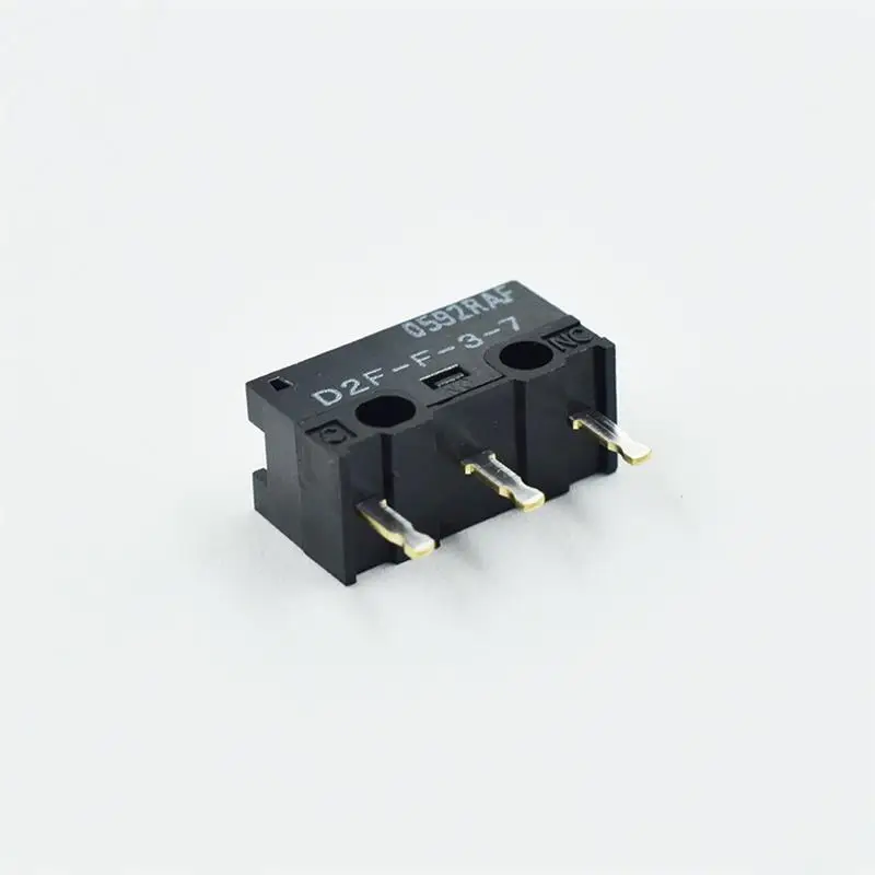 D2F - F-3-7 Snap Action N.O./N.C. SPDT Pin Plunger 3A 125VAC 30VDC 1.47N Travel micro switch for Omron mouse switch - Image 2