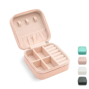 Travel Jewelry Case Mini Portable Jewelry Travel Boxes Small Jewelry Organizer for Rings Earrings Pendants